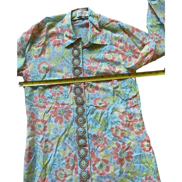 Floral Midi Dress with Button Detail - Picture 3 of 8